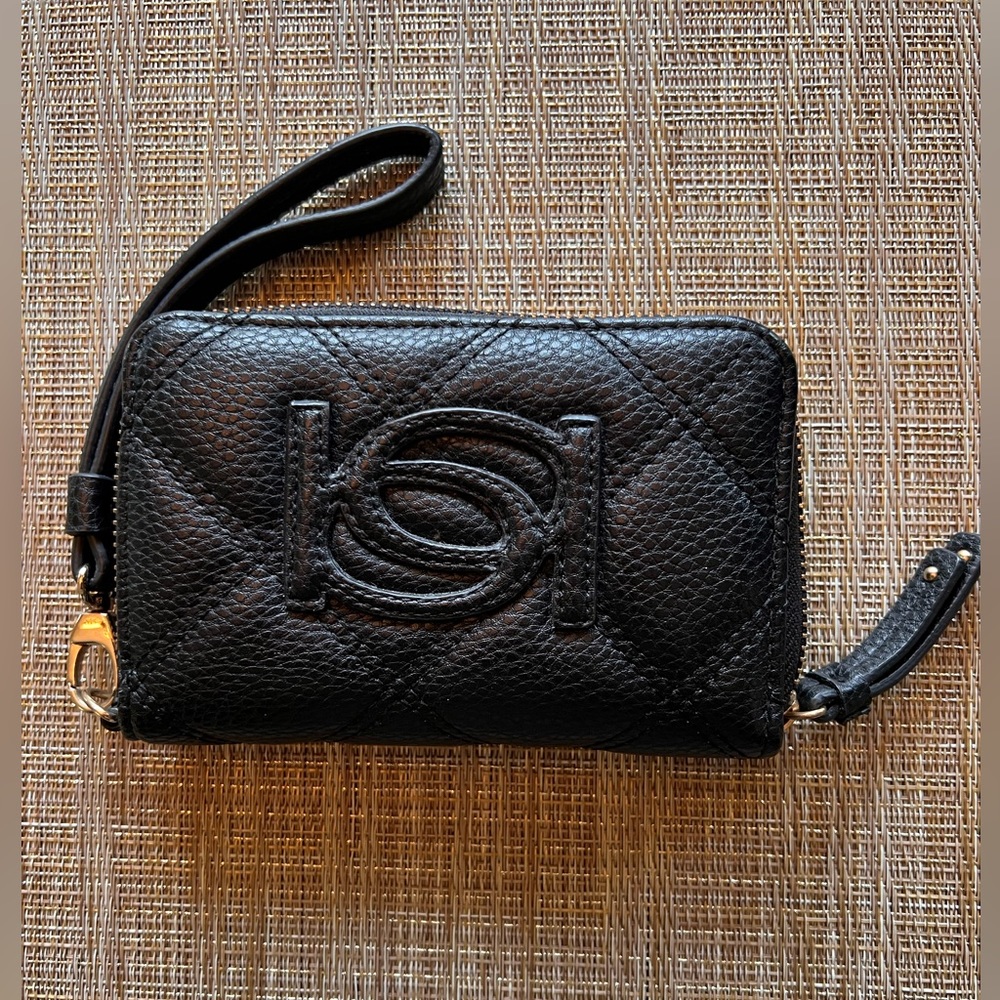 Quilted Bebe Black wristlet / wallet